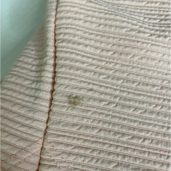 A'GACI Womens Pink Textured Knit Curved Hem Sheath Dress Size M Coquette Barbie - Picture 5 of 8